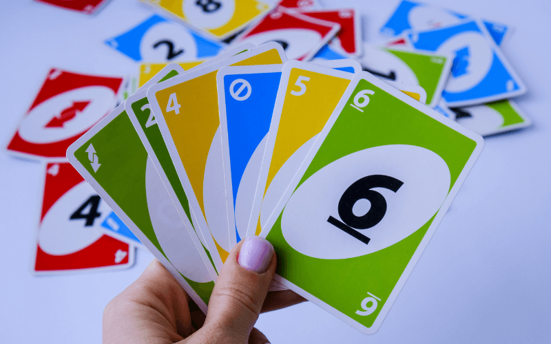 An image of UNO cards