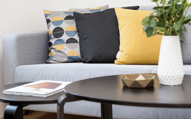 An image of a black coffee table