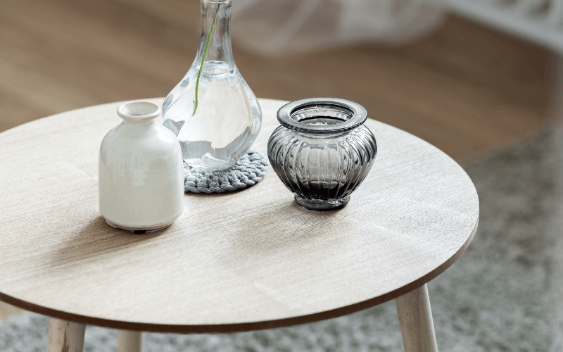 An image of a wooden coffee table