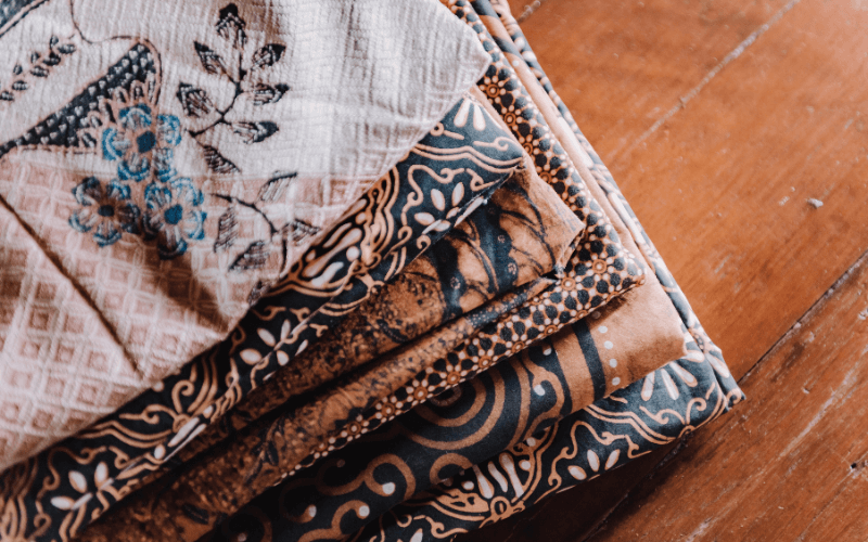 An image of batik fabric design