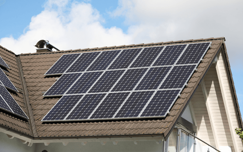 An image of solar panels in a home