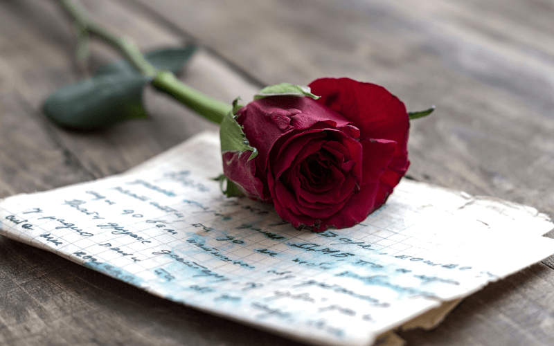 An image of a love letter