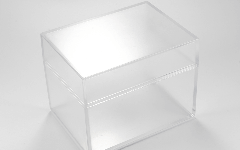 An image of transparent boxes
