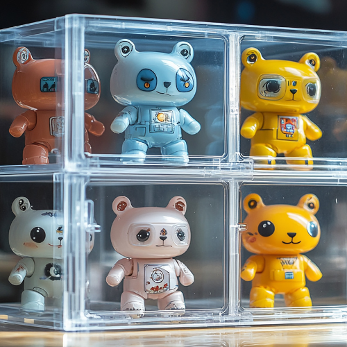 Small image of a display case filled with collectables