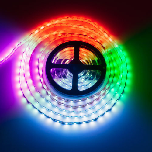 Small image of a room with coloured LED strips