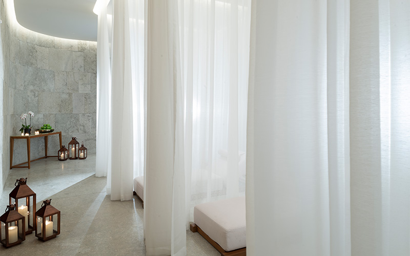 A stock photo related to wall partitioned with curtains