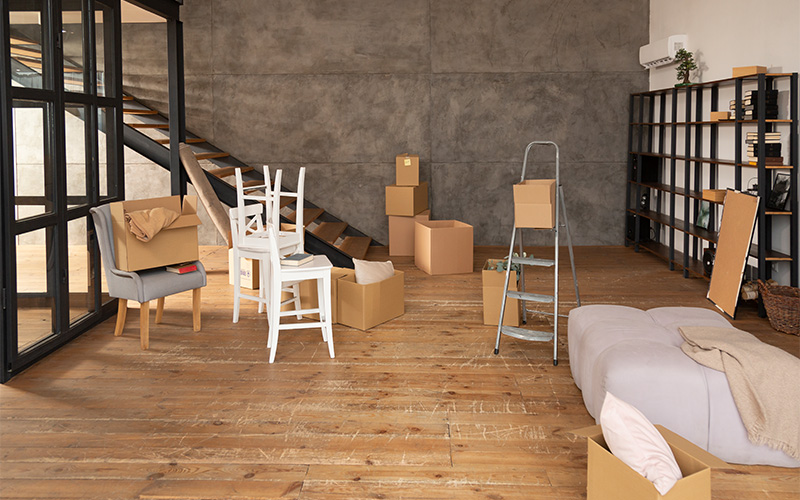 Image of open space, industrial home