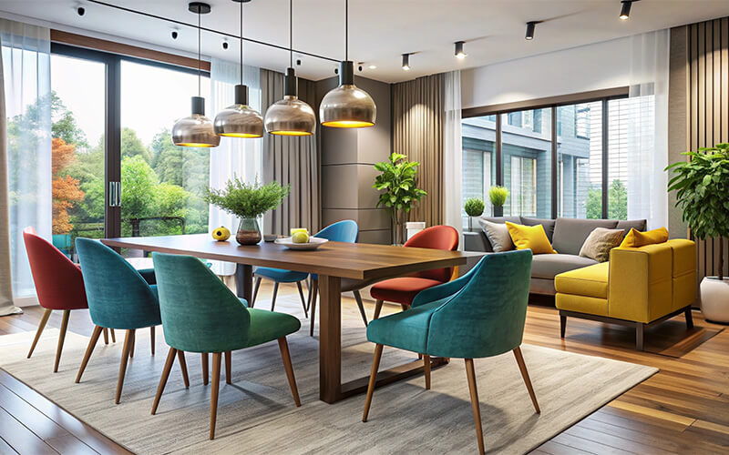 A stock photo of a furniture showroom.