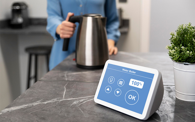 A stock photo related to smart home appliances.