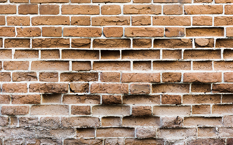 Exposed brick walls
