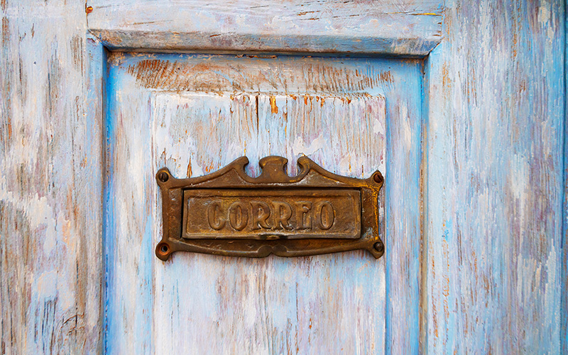 Image of a door with a name plate