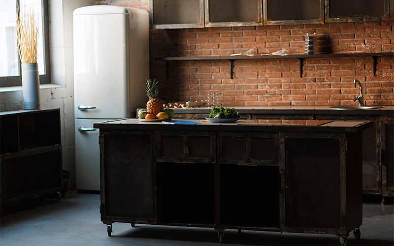 Industrial-style kitchen