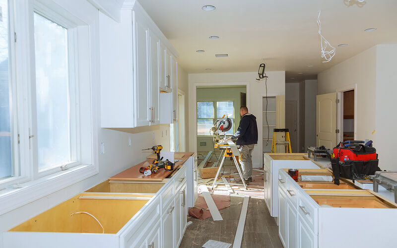 Image of a kitchen being renovated