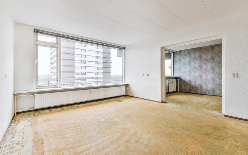 Image of an unfinished living room