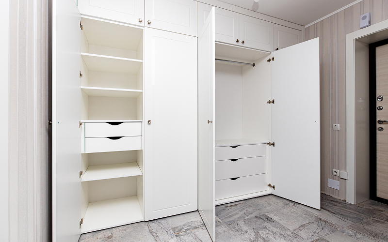 An image of a built-in wardrobe.