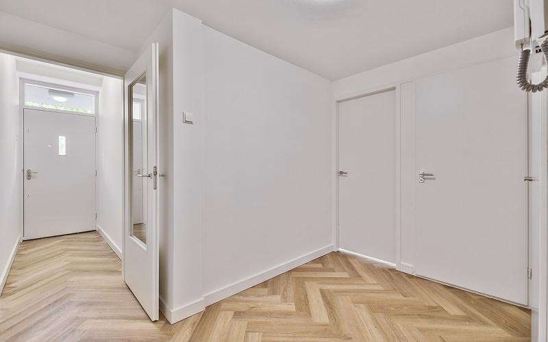 a bedroom in a 3 room flat.