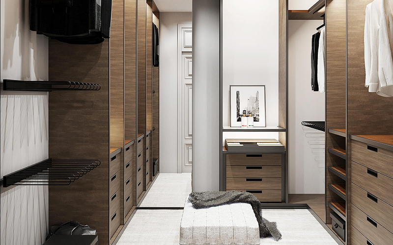 a tall, vertical wardrobe.