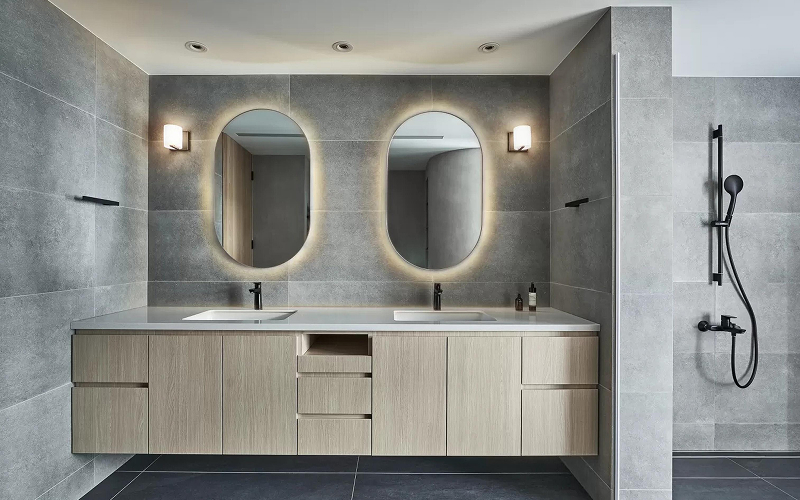 A his and hers bathroom