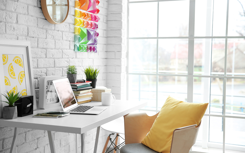 a well-designed and comfortable study area