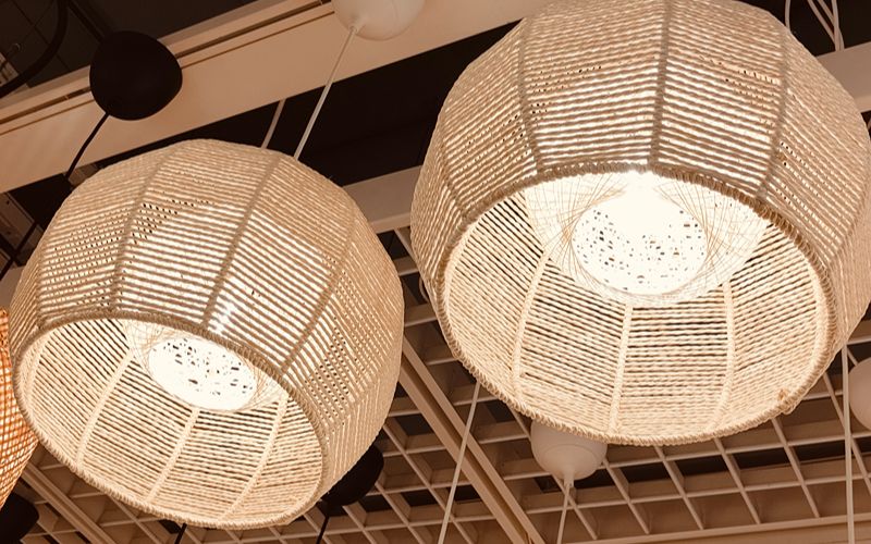 Image of a warm tone lighting fixtures