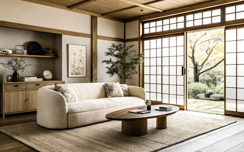Image of an open layout living room