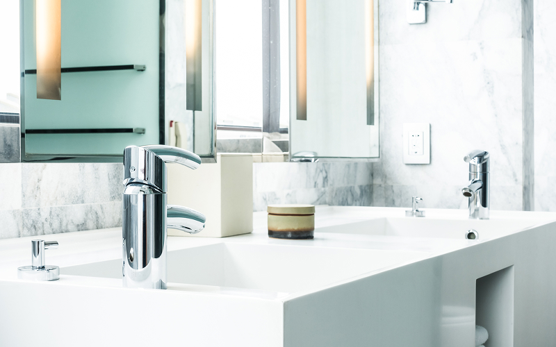 Modern bathroom fixtures